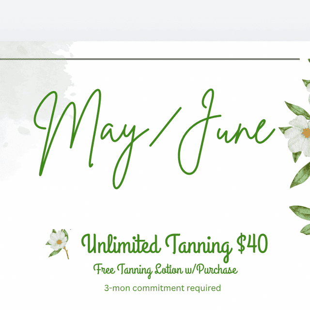 3-Month Unlimited Tanning at Grace & Glow Studio LLC in Lynden, WA